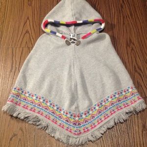 Girls sweater poncho